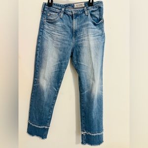 ag adriano goldschmied zipper closure jeans